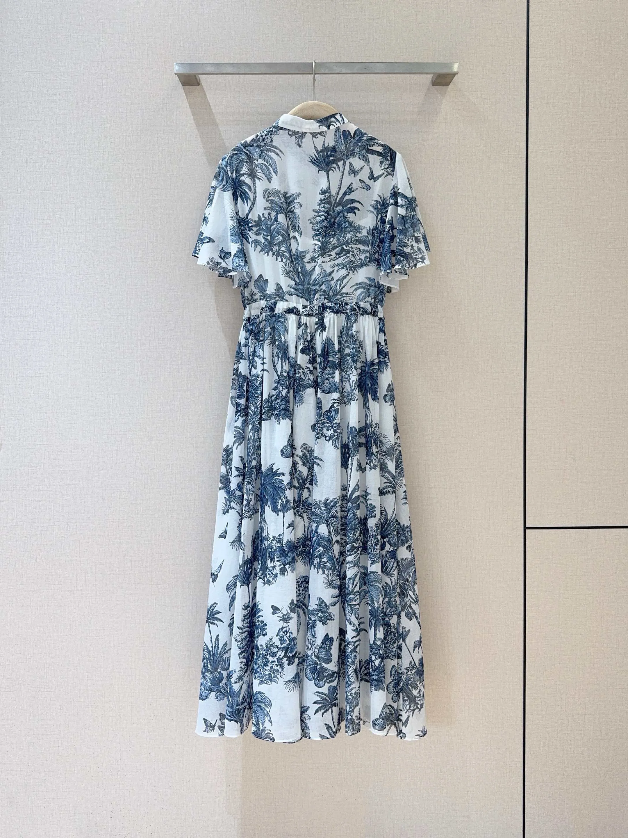 Airy Cotton Ruffle Dress view 3