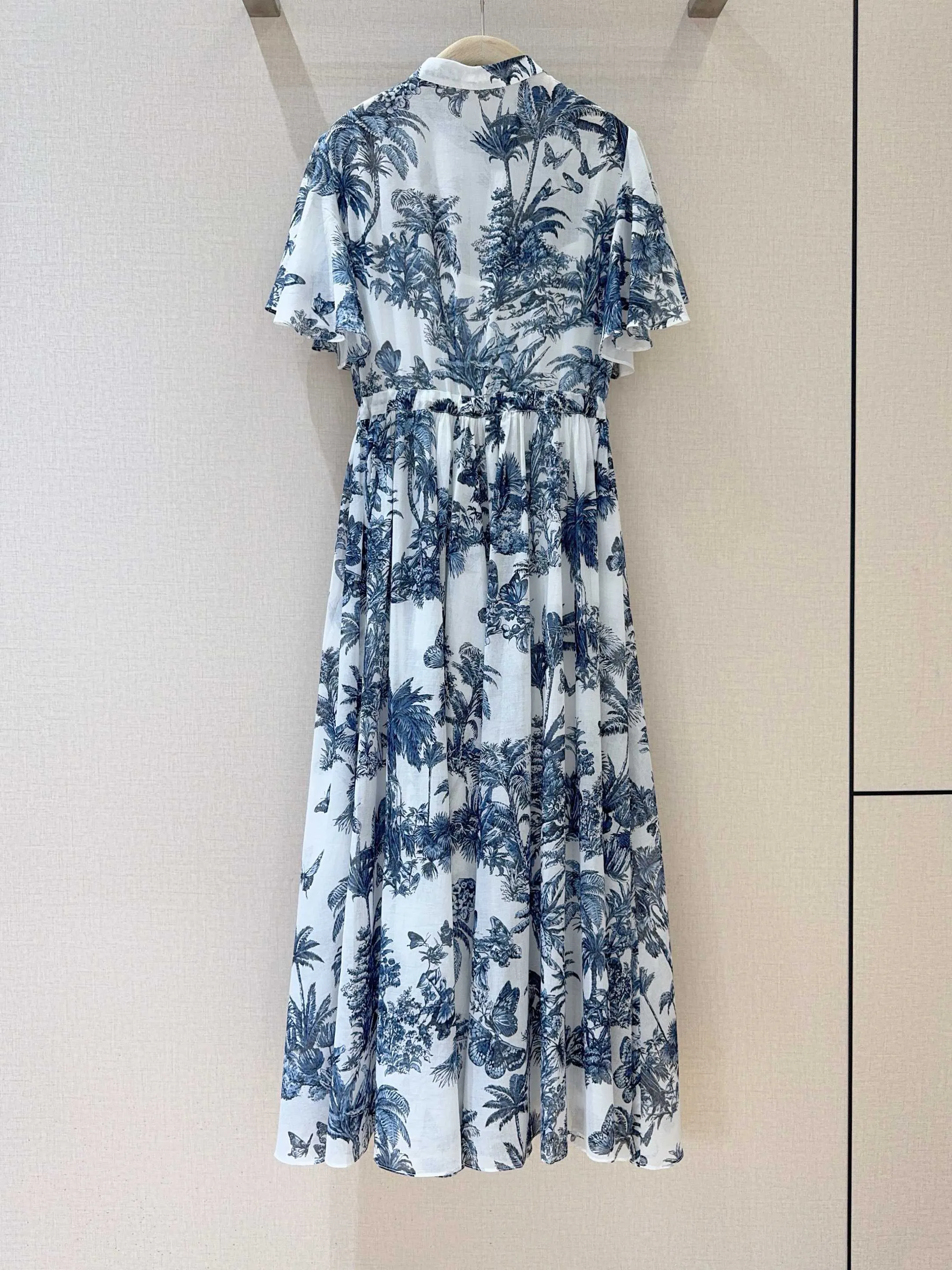 Airy Cotton Ruffle Dress view 4
