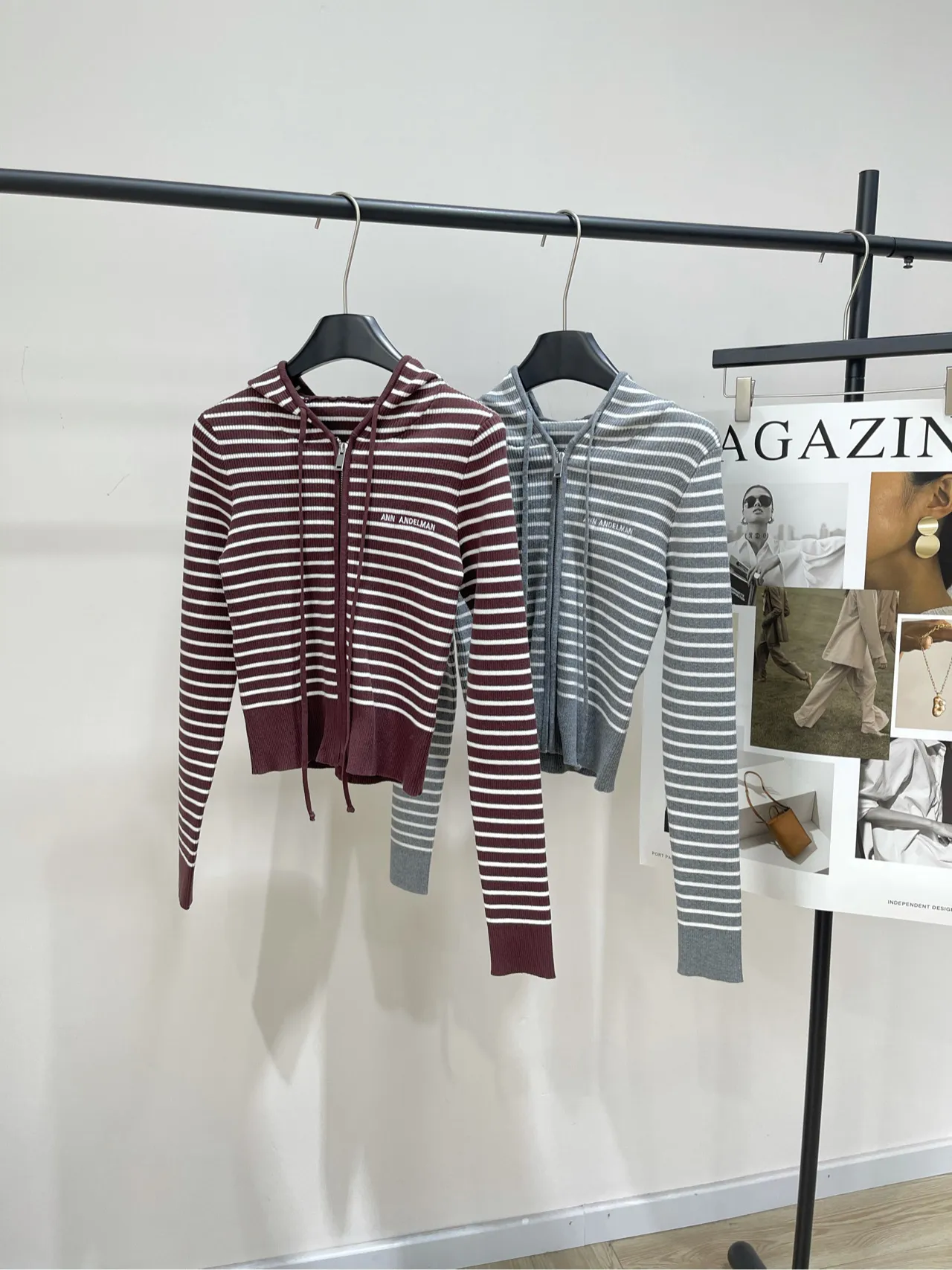 Ann Striped Knit Cardigan view 3