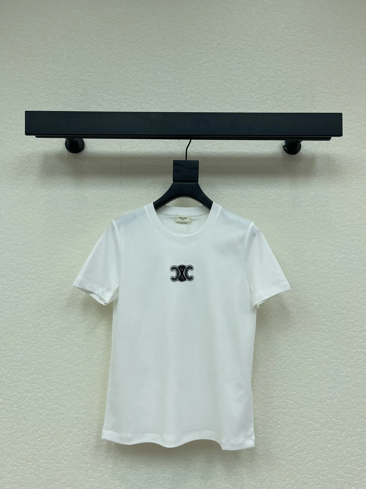 Arc Beaded Cotton Tee - Main View