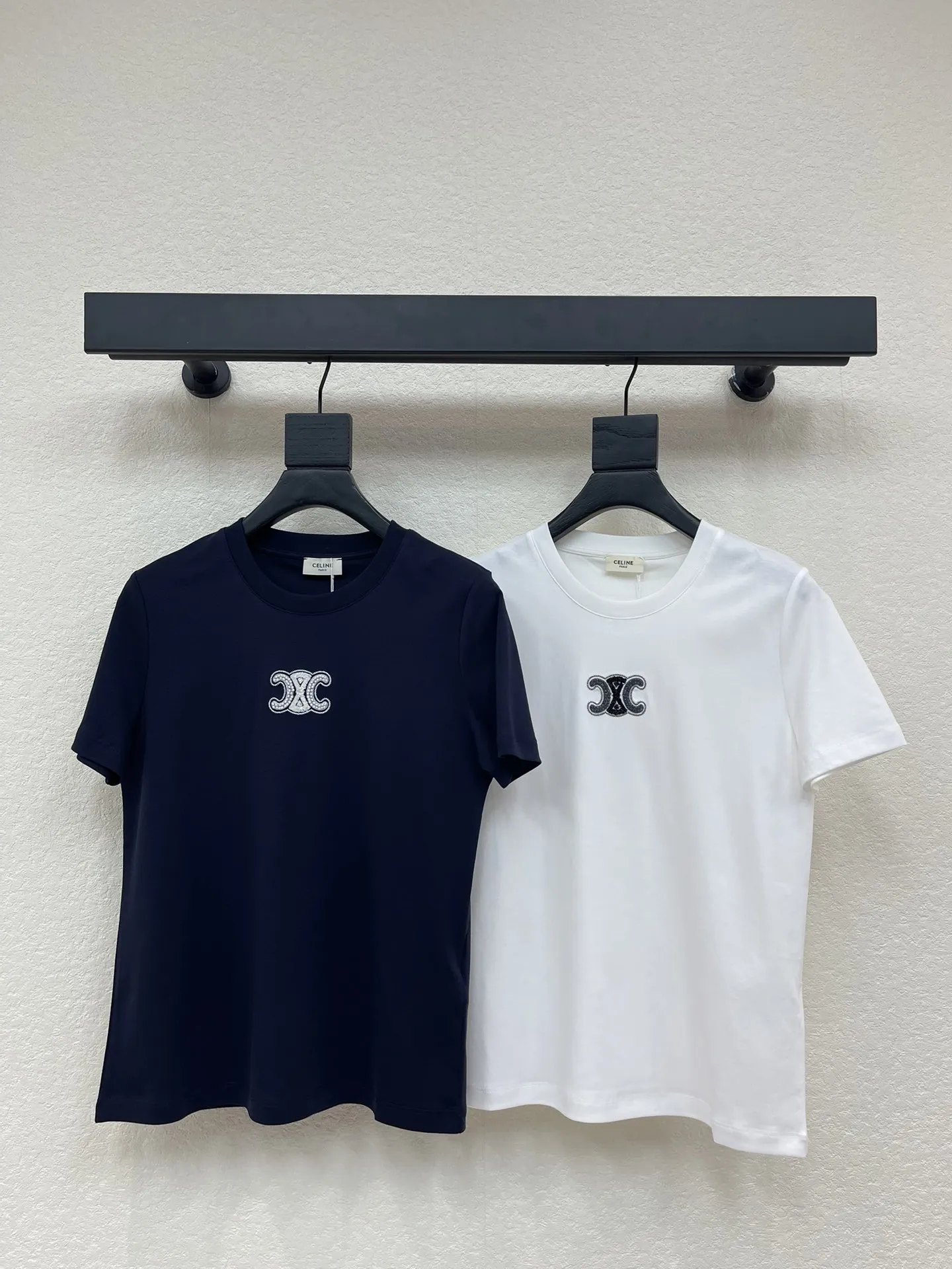 Arc Beaded Cotton Tee view 6