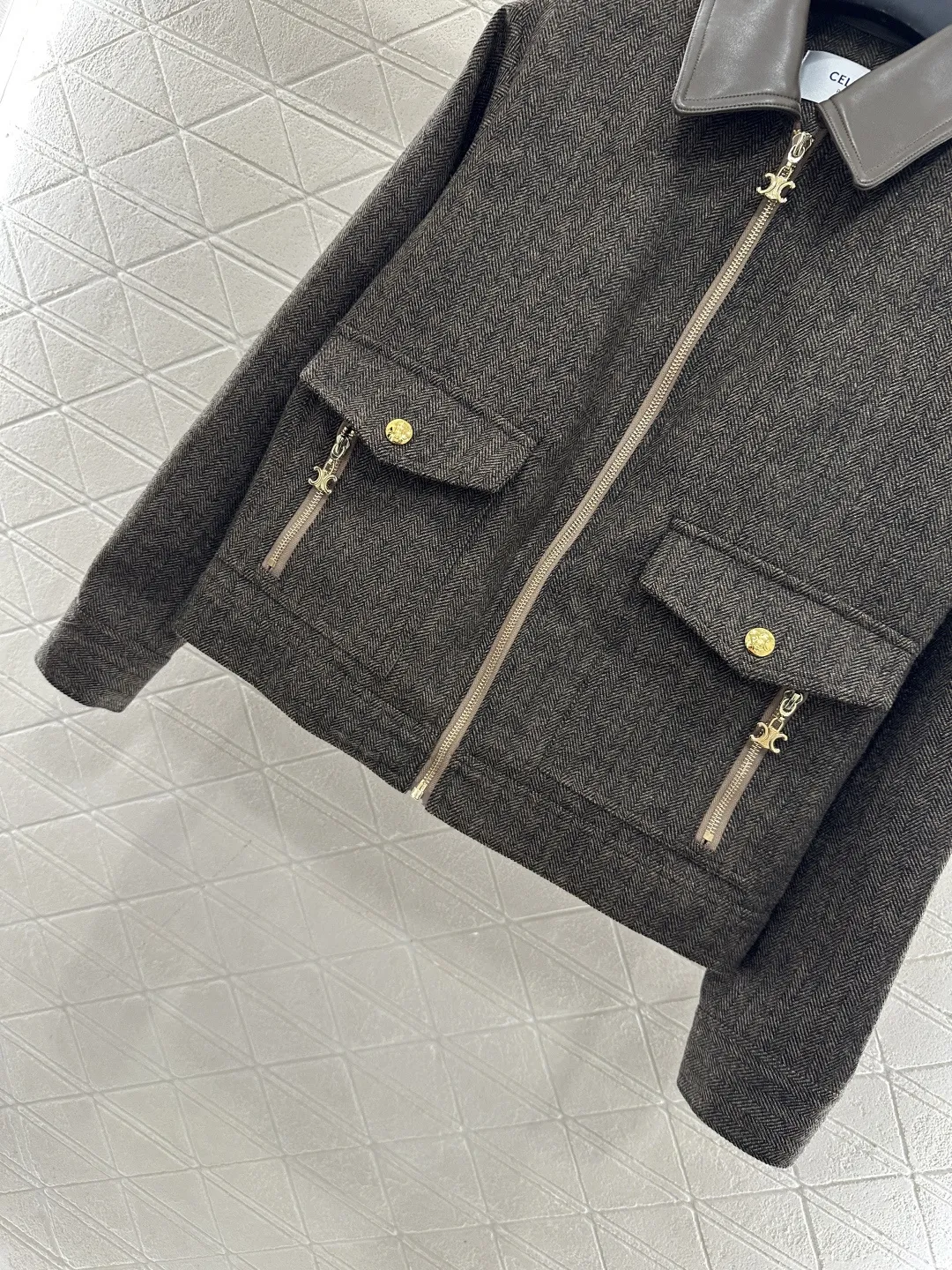 Arc Leather Wool Jacket view 2