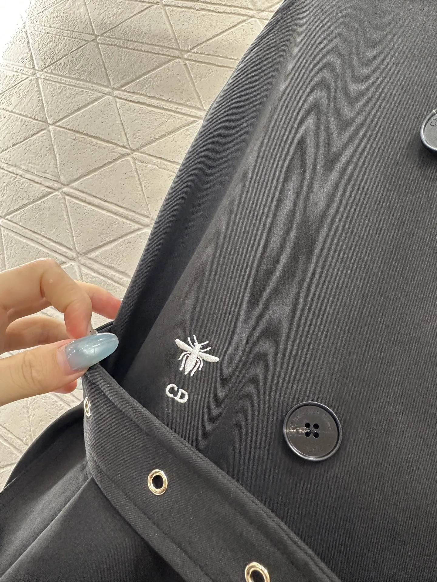 Asymmetrical Belted Trench Dress view 5